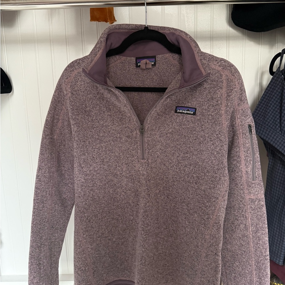 Patagonia Purple Quarter-Zip Fleece Pullover